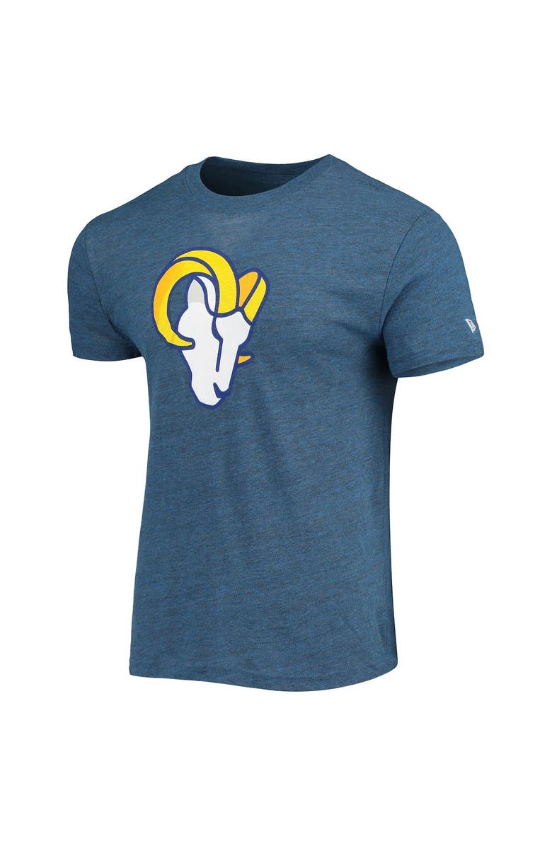 New Era Men's New Era Heathered Royal Los Angeles Rams Alternative Logo Tri-Blend T-Shirt, Alternate, color, Heather Royal