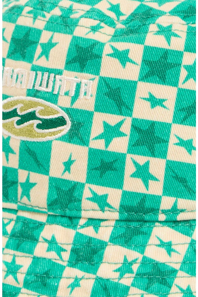 Mami Wata Star Print Cotton Bucket Hat, Alternate, color, MULCH