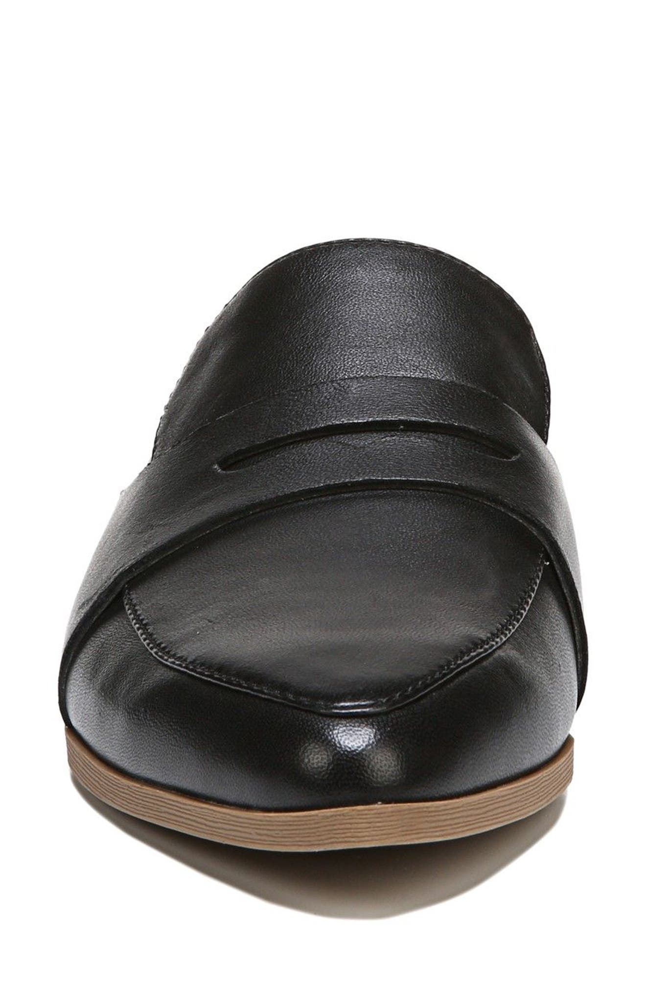 Eden Mule, Alternate, color, BLACK LEATHER