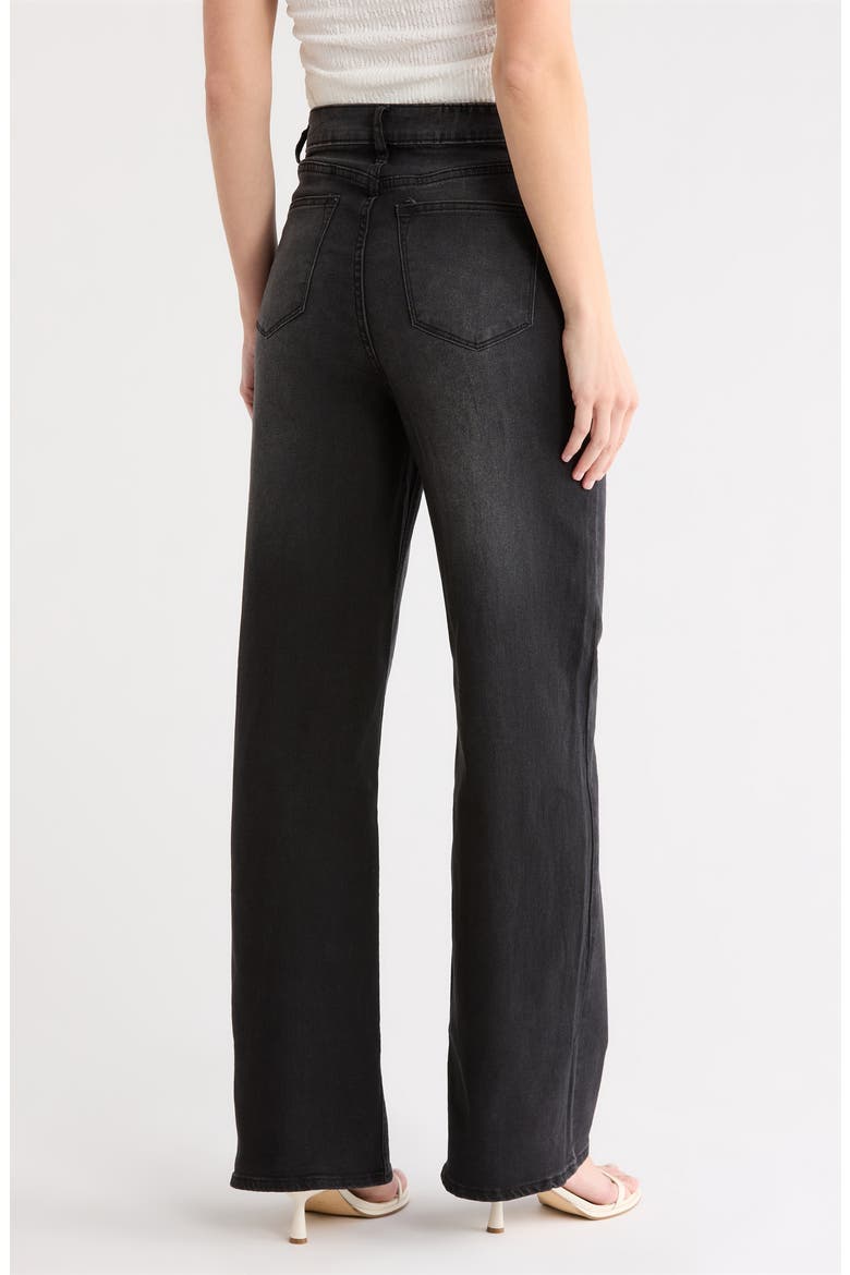 Cuff Wide Leg Jeans, Alternate, color, RINSE