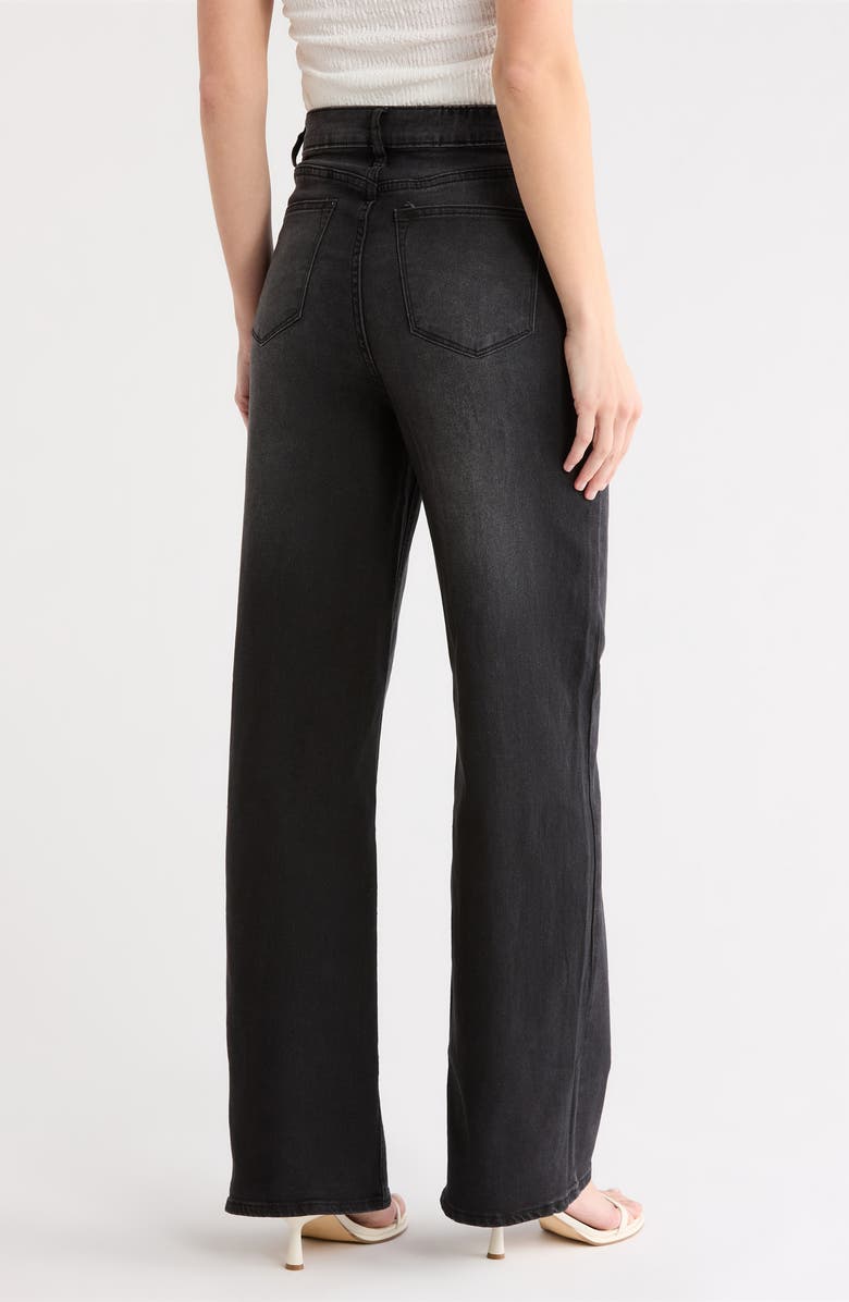 Vigoss Cuff Wide Leg Jeans, Alternate, color, Rinse