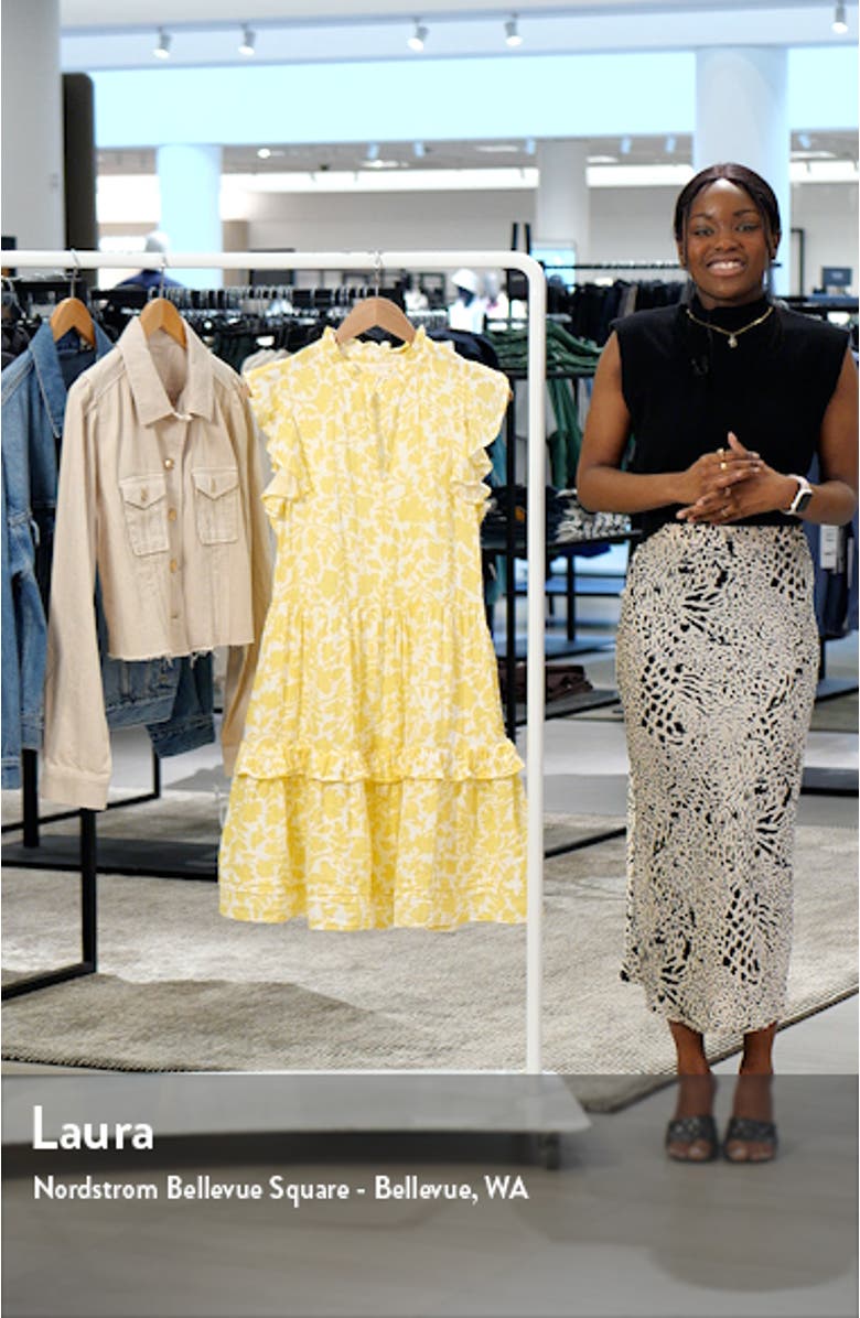 Ruffle Duo Cotton Gauze Dress, sales video thumbnail