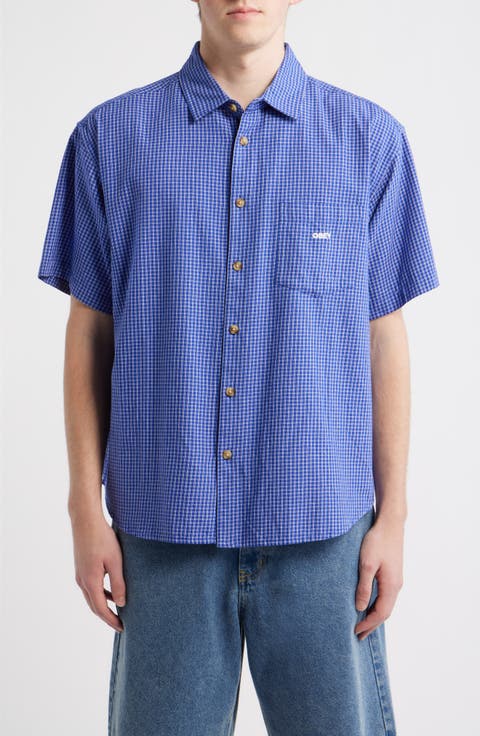 Bigwig Frank Check Short Sleeve Button-Up Shirt
