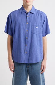 Obey Bigwig Frank Check Short Sleeve Button-Up Shirt