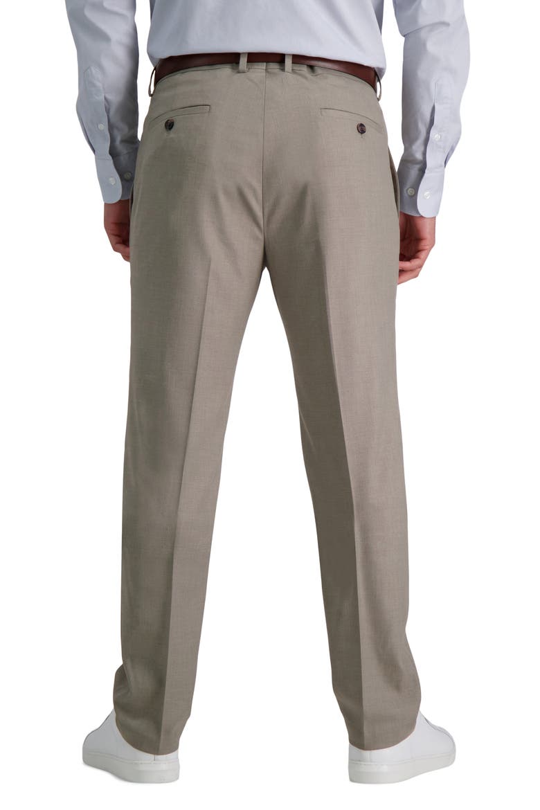 Sharkskin Slim Fit Stretch Dress Pant, Alternate, color, OATMEAL
