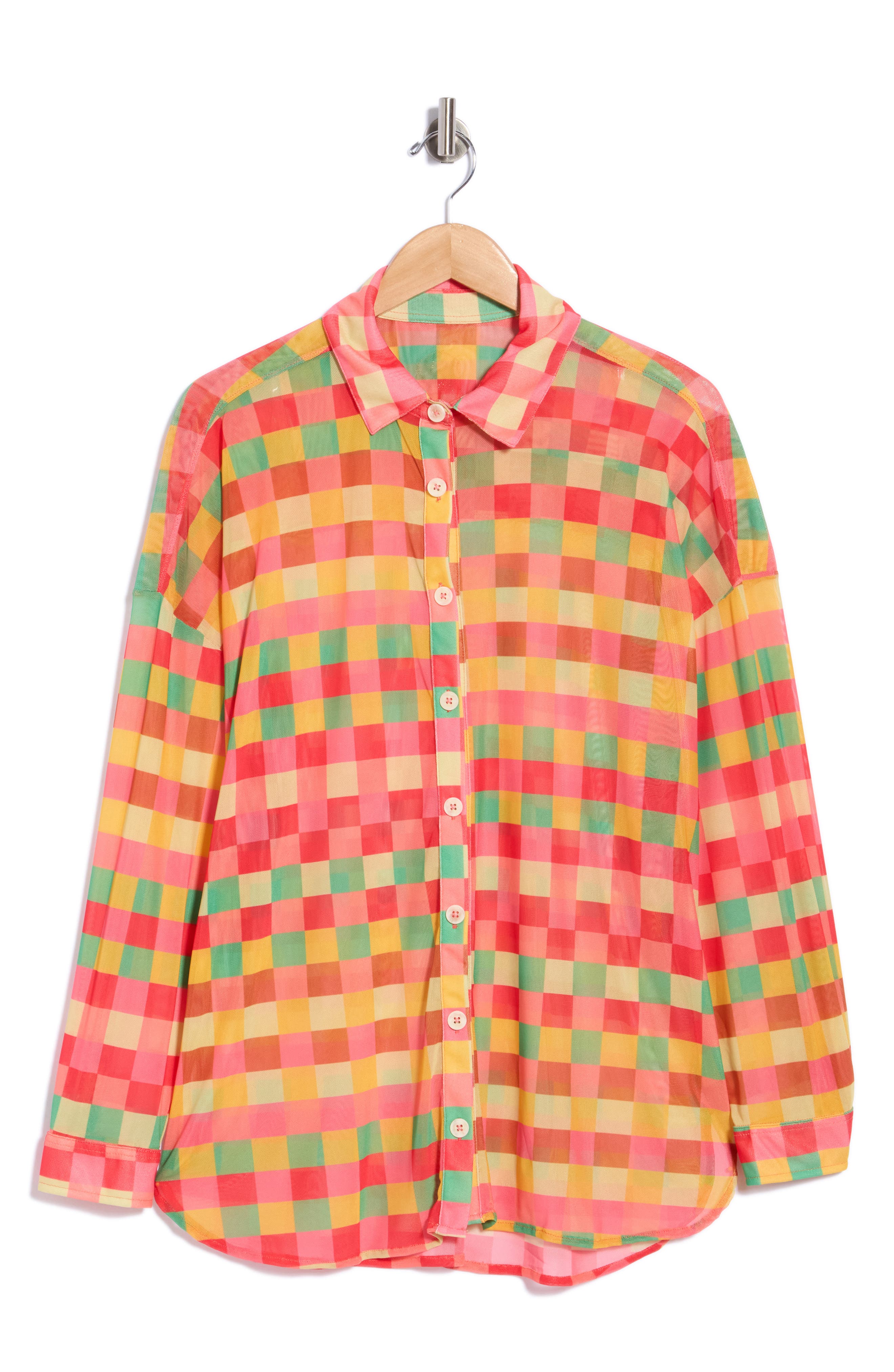 Manele Cotton Button-Up Shirt Cover-Up
