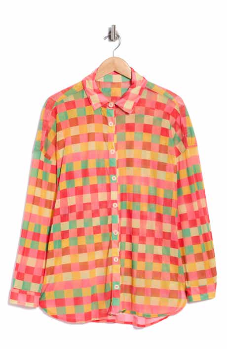 Manele Cotton Button-Up Shirt Cover-Up
