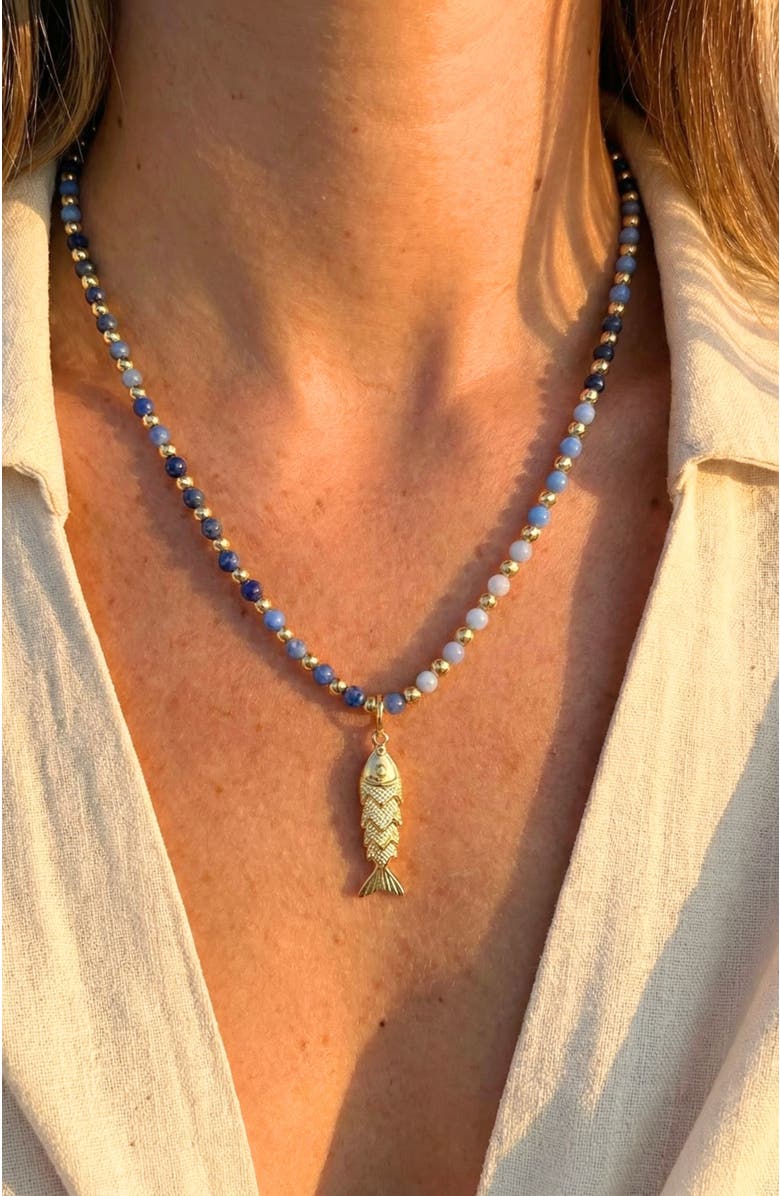 Stella & Dot Kate Gemstone Necklace, Alternate, color,