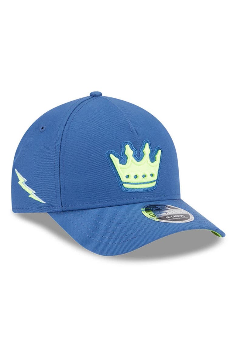 Men's New Era  Blue Charlotte FC 2025 Jersey Hook 9FORTY M-Crown Adjustable Hat, Alternate, color, Blue