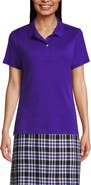 Lands' End School Uniform Short Sleeve Feminine Fit Interlock Polo Shirt