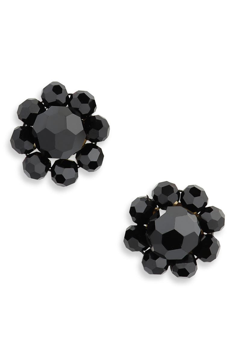 Simone Rocha Mini Daisy Crystal Stud Earrings, Main, color,