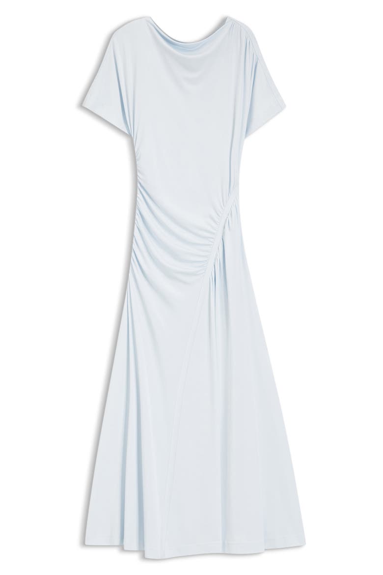 Ecaren Ruched Jersey Dress, Alternate, color, PALE LAGOON