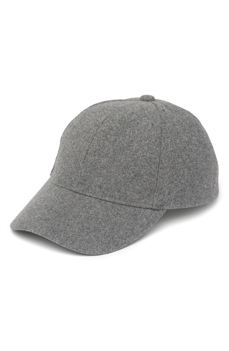 NORDSTROM RACK Textured Baseball Cap, Main, color, Charcoal