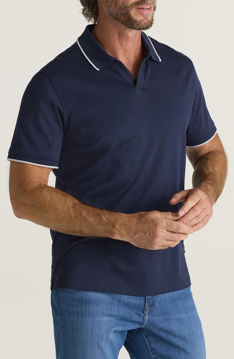 34 Heritage Riviera Tipped Pima Cotton Polo, Alternate, color, 