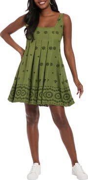 London Times Inverted Release Pleat Trapeze Dress