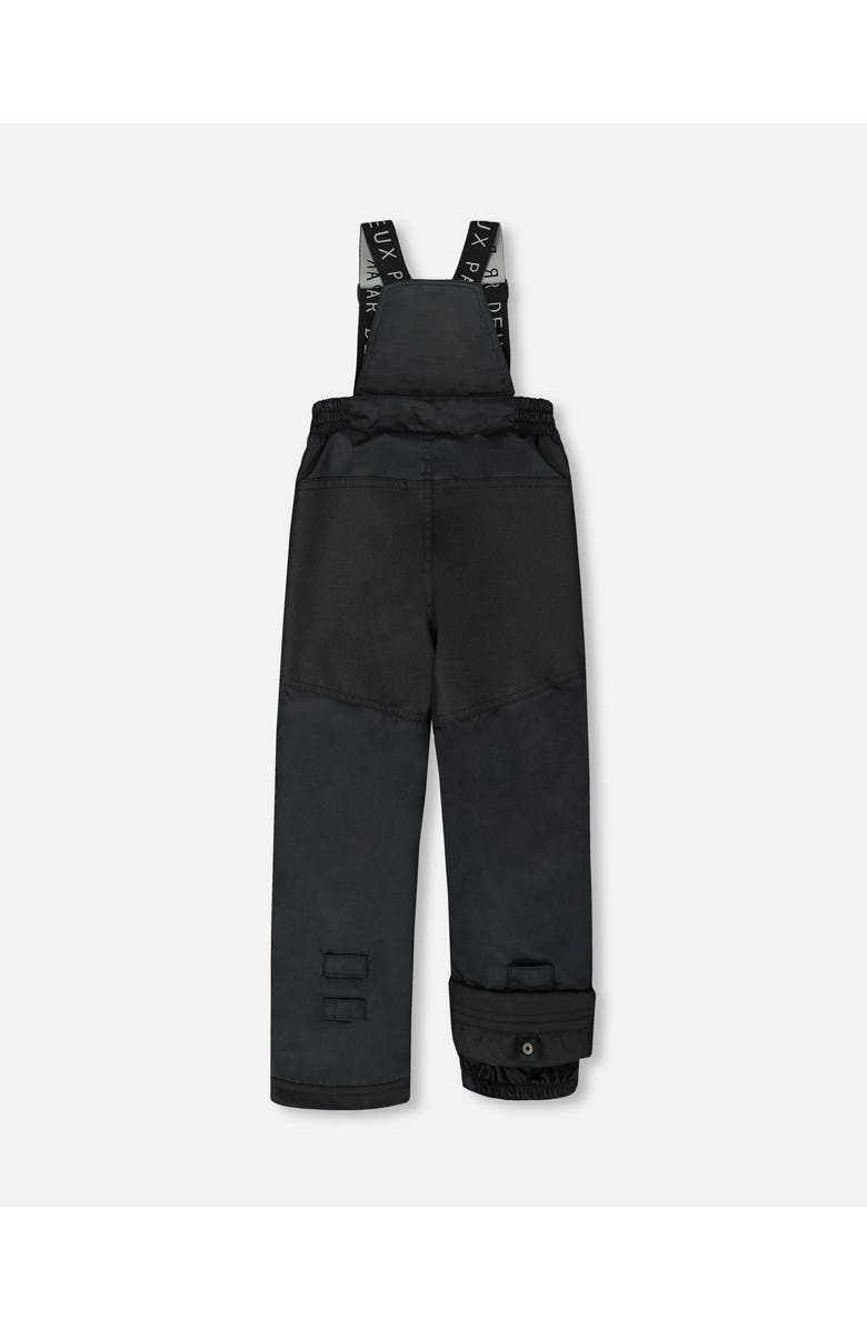 Deux par Deux Boy Two-Piece Play Snowsuit with Jacket and Solid Pant, Alternate, color, Black