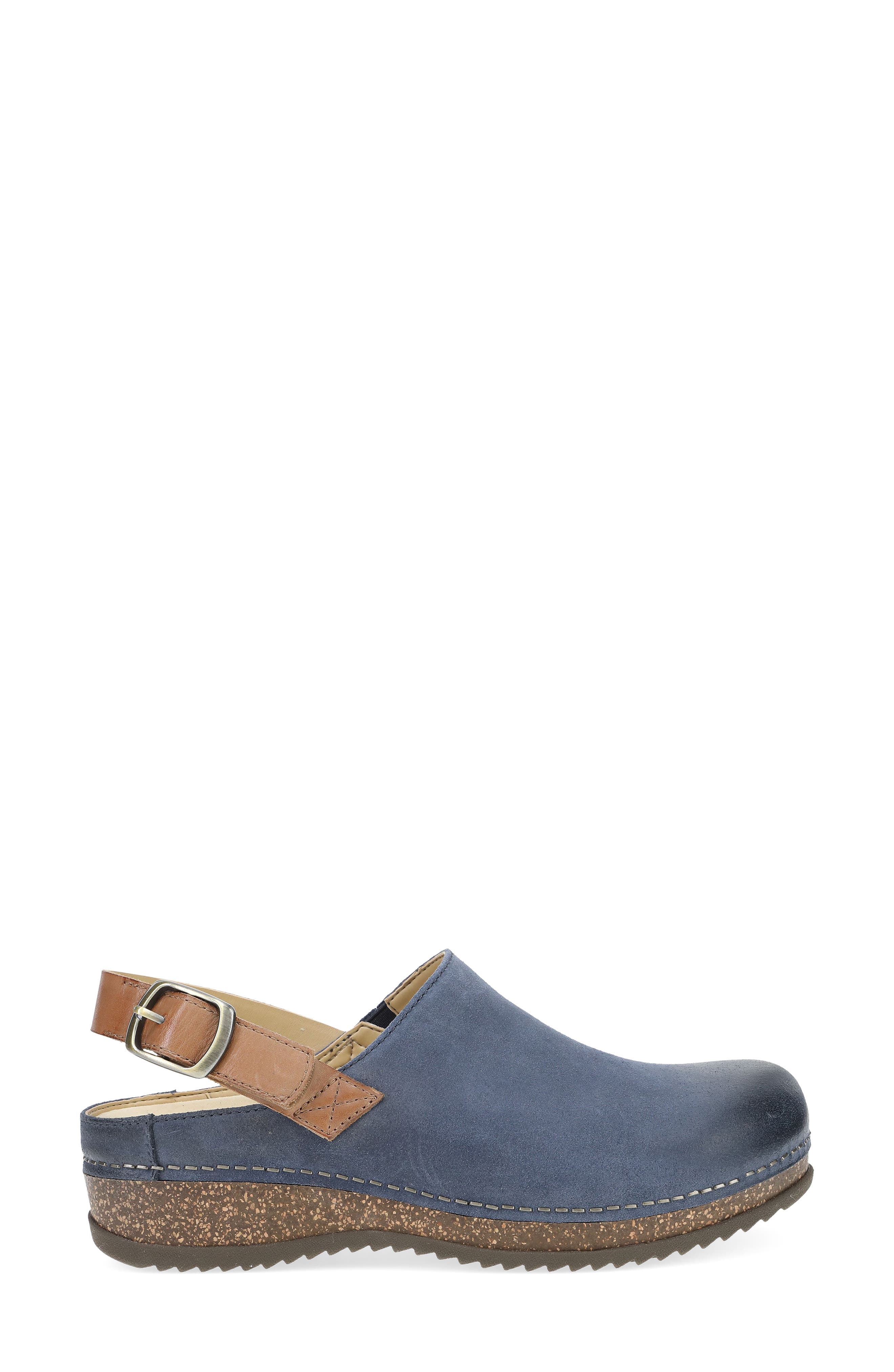 Merrin Slingback Clog, Alternate, color, BLUE