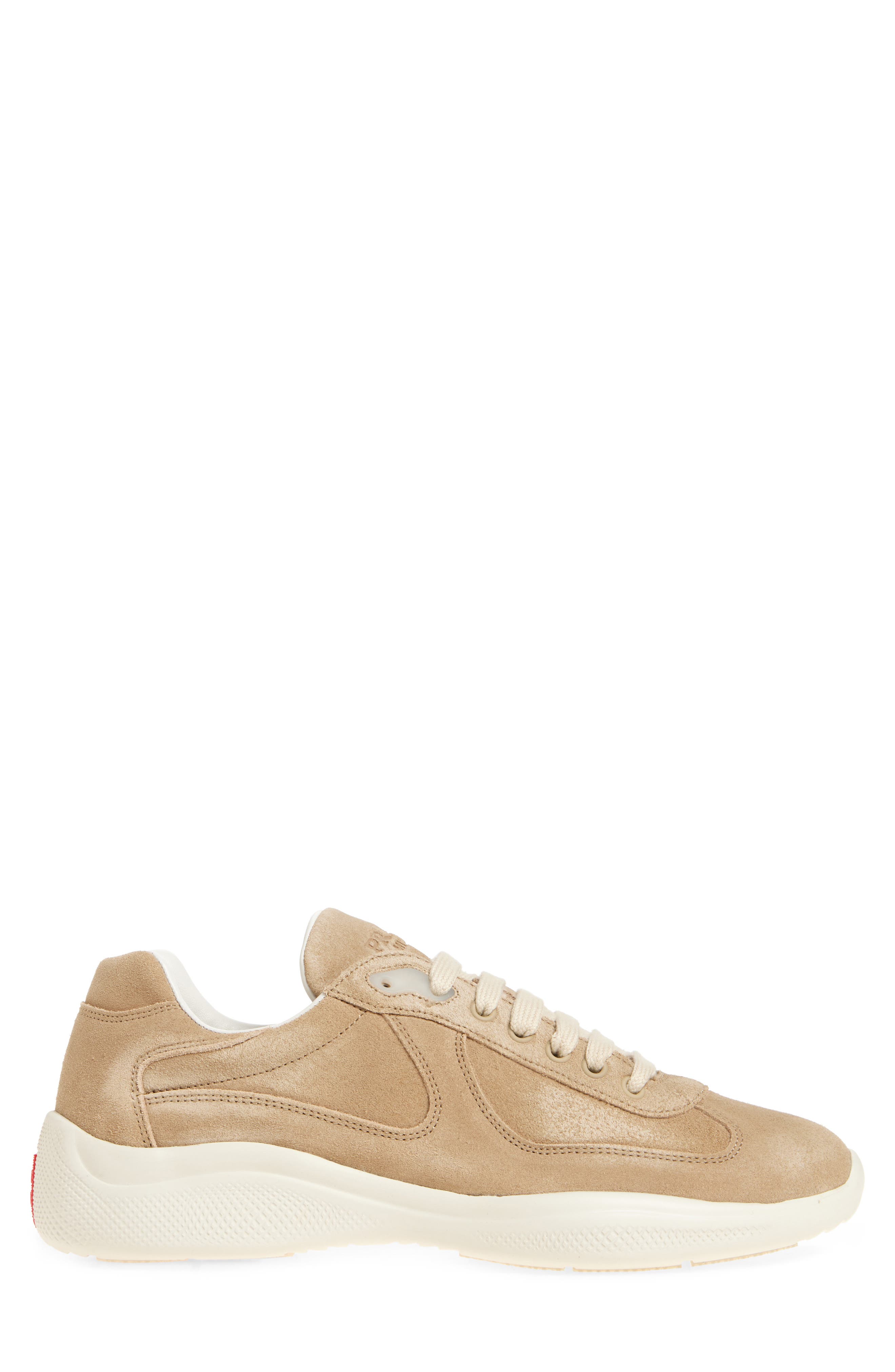 America's Cup Suede Sneaker, Alternate, color, ECRU