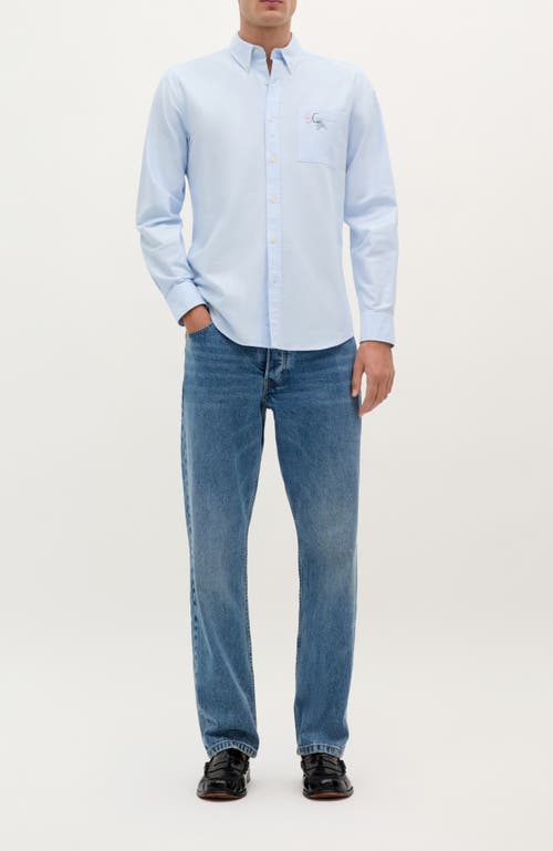 Scalpers Tromso Oxford Bd Shirt In Blue