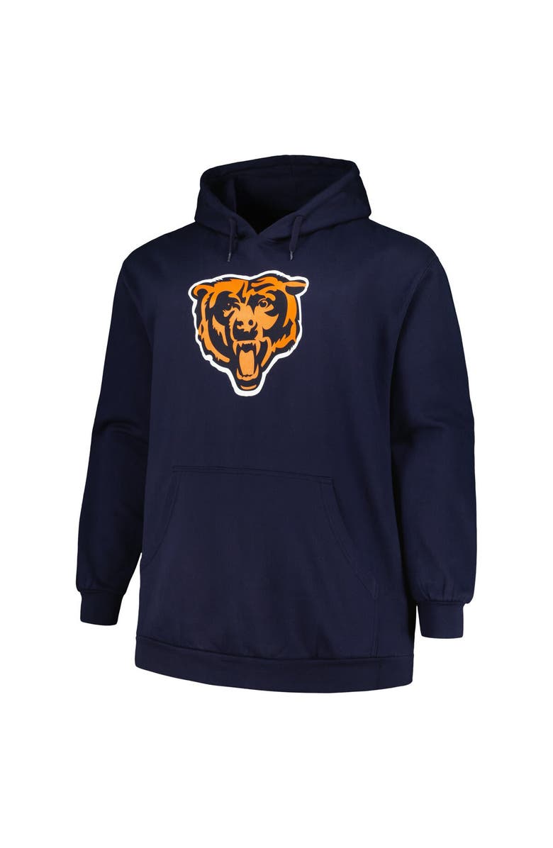 FANATICS Men's Fanatics Branded Justin Fields Navy Chicago Bears Big & Tall Fleece Name & Number Pullover Hoodie, Alternate, color, 