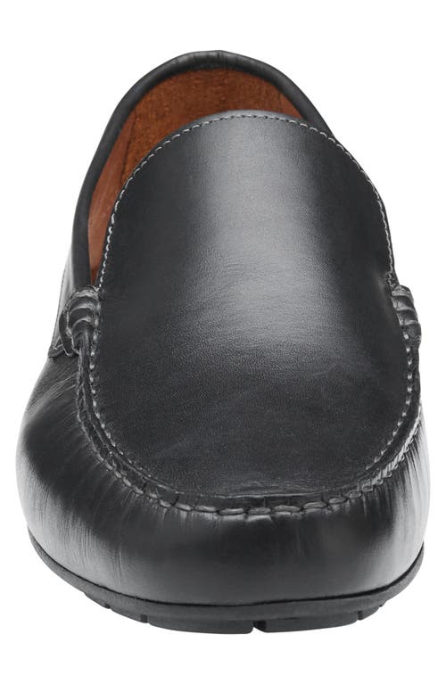 Johnston & Murphy 'creswell' Venetian Slip-on In Black Full Grain