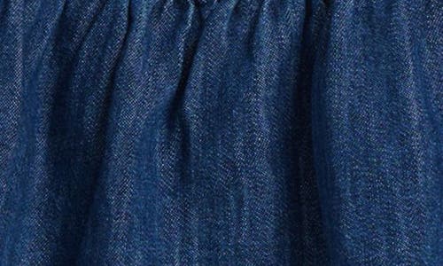 Nordstrom Kids' Tiered Denim Skort In Sapphire Blue Wash
