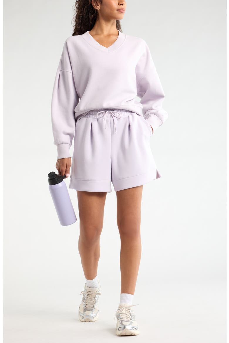 Cloud Fleece Sweatshirt, Alternate, color, PURPLE HUSH