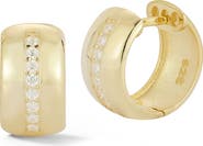 GLAZE JEWELRY Cubic Zirconia Huggie Hoop Earrings