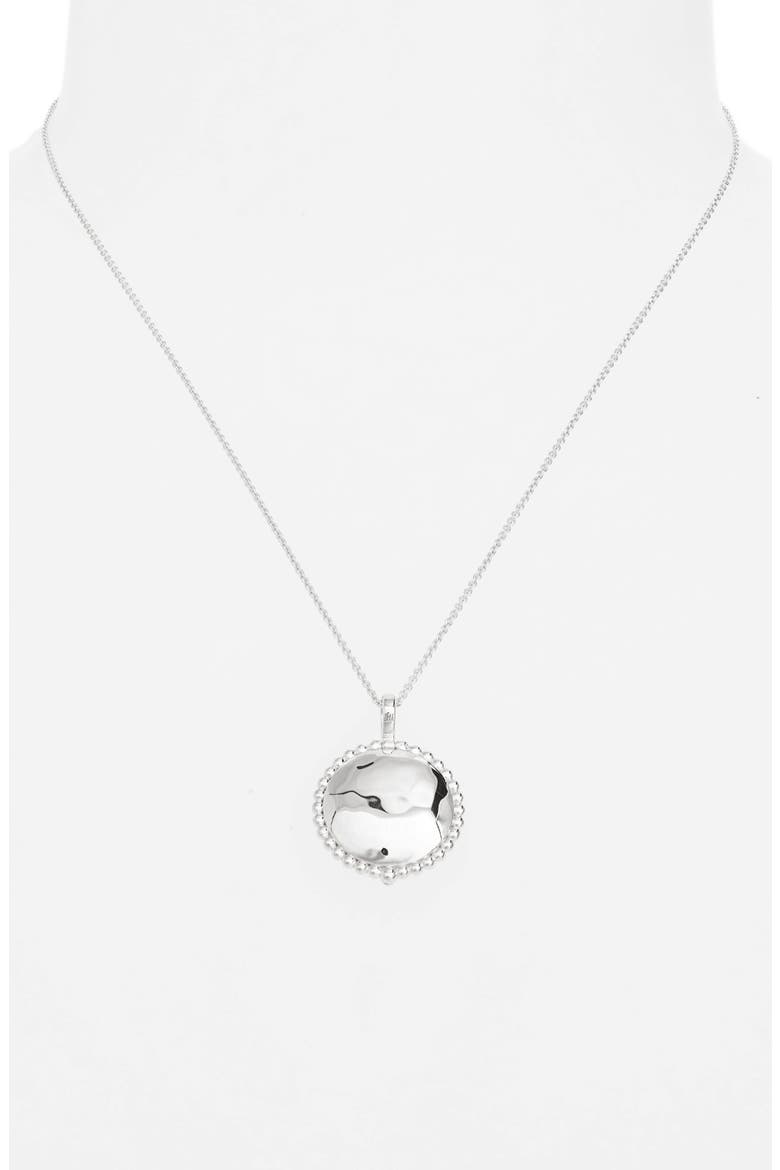 Deia Locket Pendant Necklace, Alternate, color, STERLING SILVER