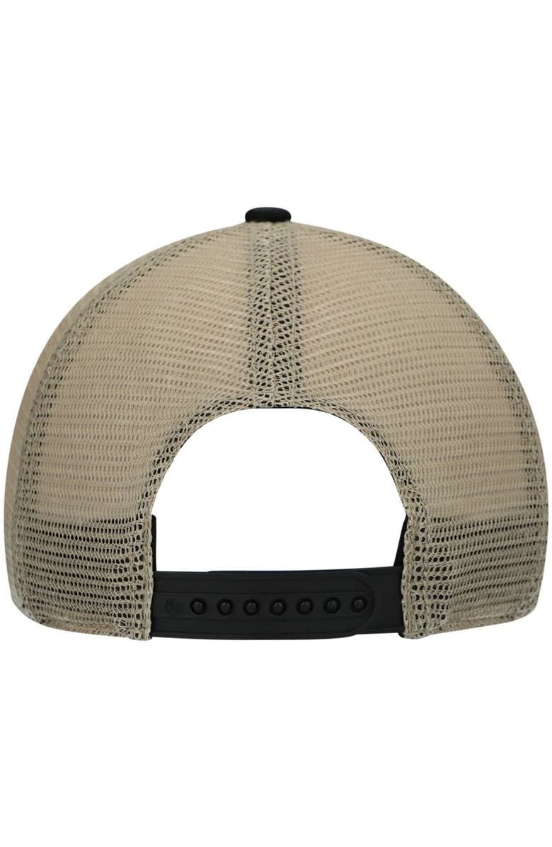 '47 Men's '47 Black/Natural Jacksonville Jaguars Trawler Trucker Clean Up Snapback Hat, Alternate, color, Black