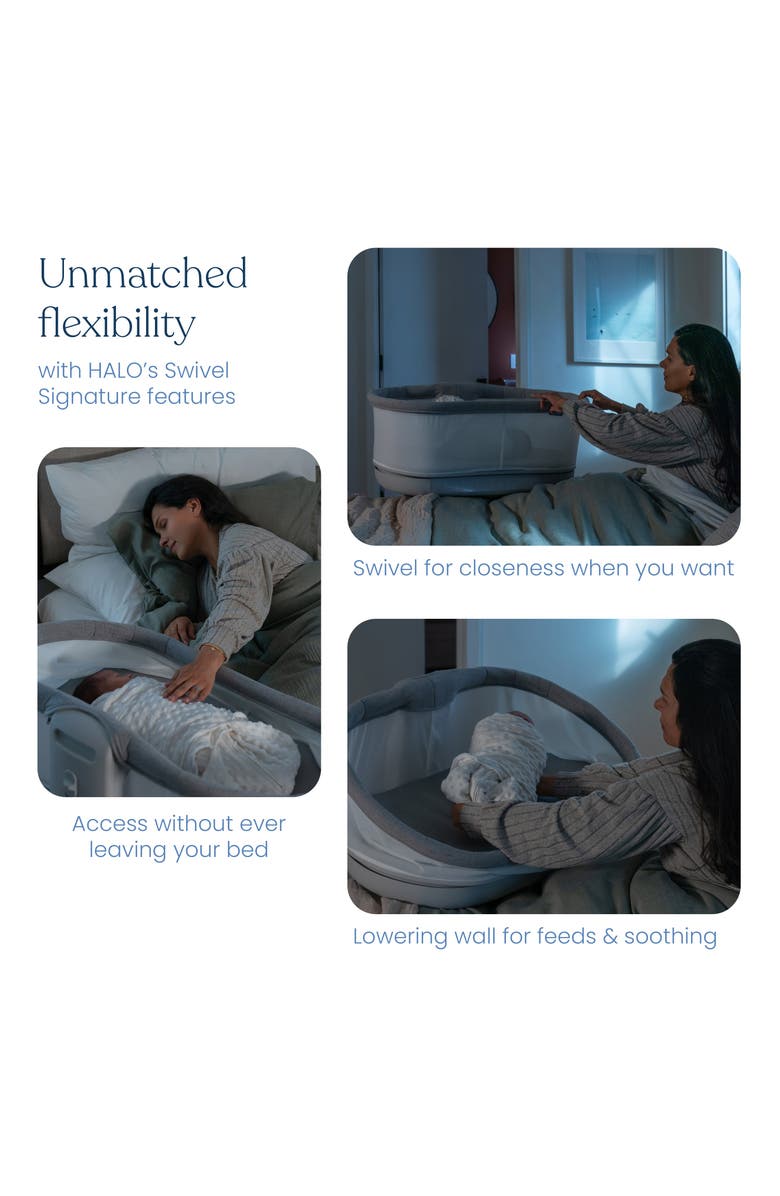 HALO BassiNest Connected Swivel Sleeper 3.0C, Alternate, color, Grey