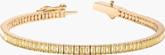 Aurate New York Lab Grown Citrine Baguette Tennis Bracelet