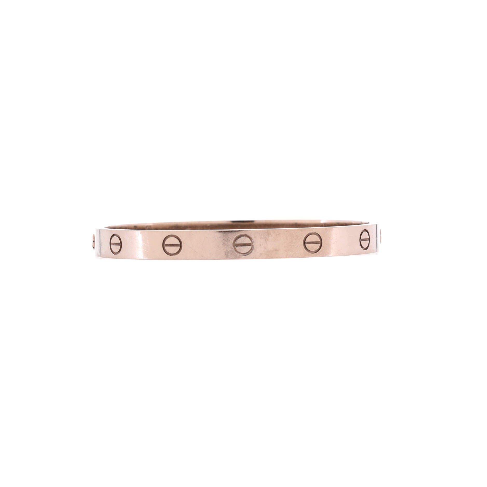 Love Bracelet 18K White Gold, Main, color, Metallic Gold