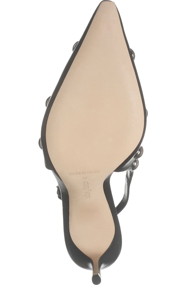 Cinq à Sept Rhonda Studded Slingback Sandal, Alternate, color, Black