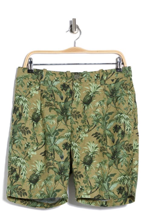 Pima Verde Single Pleat Shorts