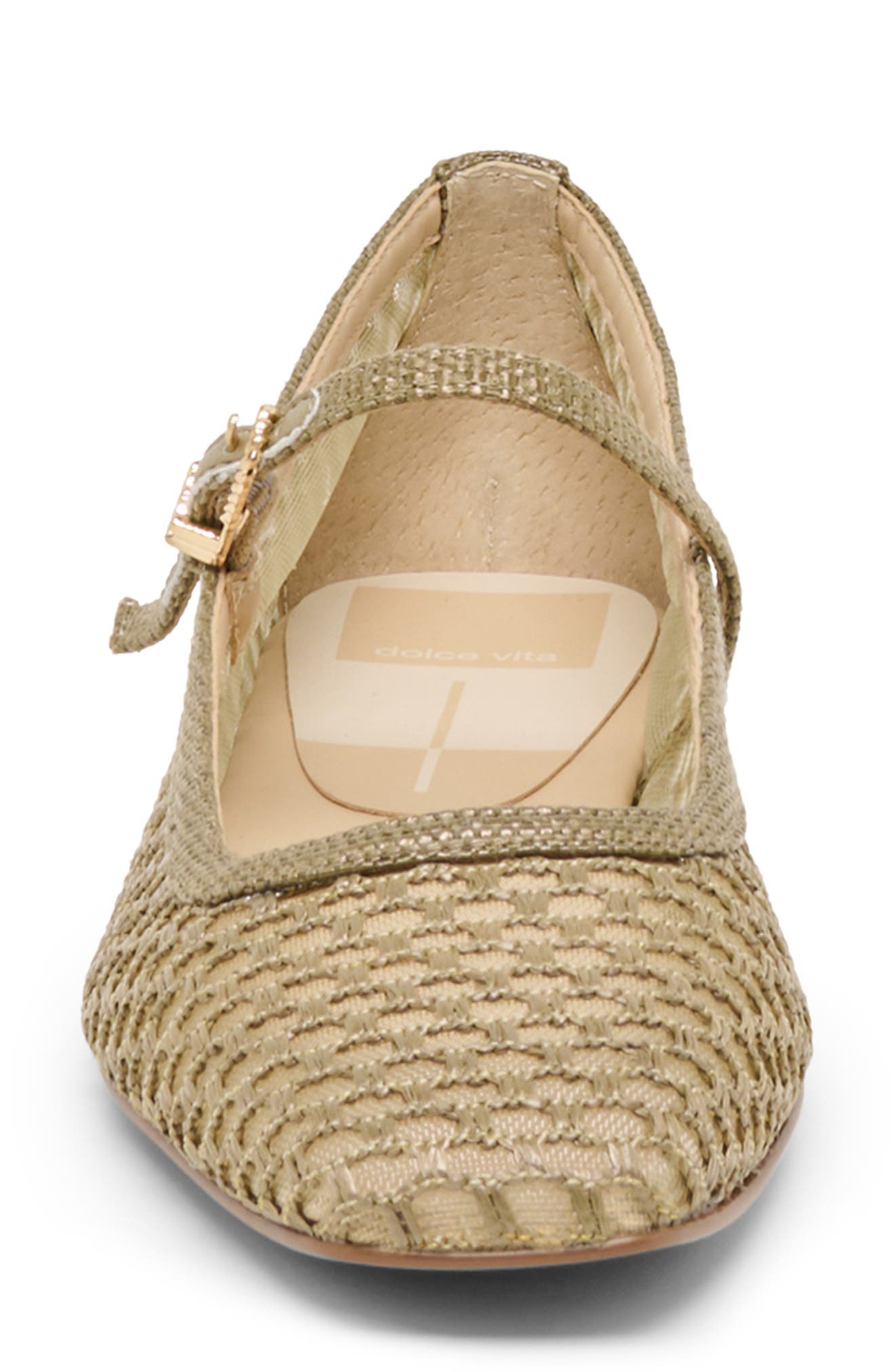 Reyes Mary Jane, Alternate, color, OLIVE WOVEN RAFFIA