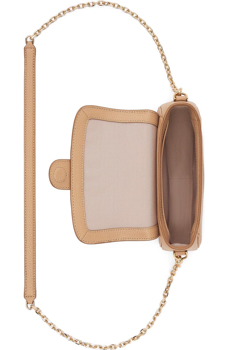 Marc Jacobs The J Marc Clover Pebble Crossbody Bag, Alternate, color, Camel