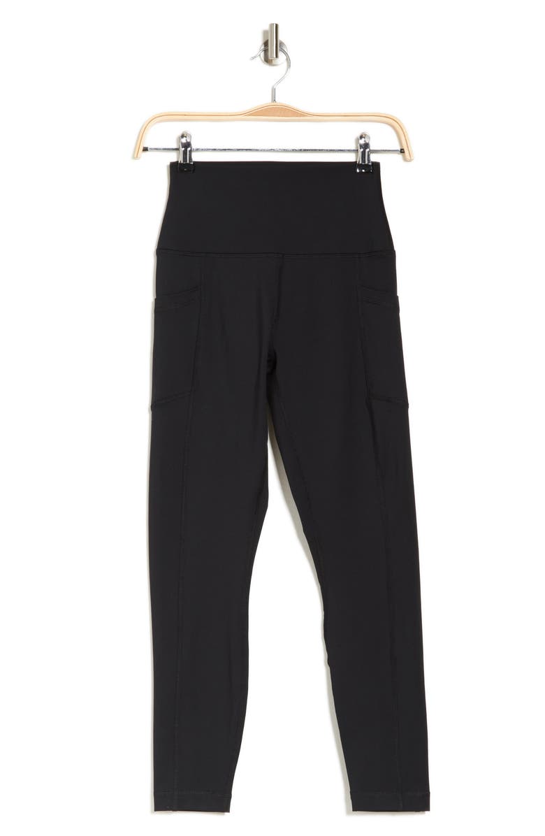 90 DEGREE BY REFLEX Wonderflex High Waist Pocket Capri Leggings, Alternate, color, 