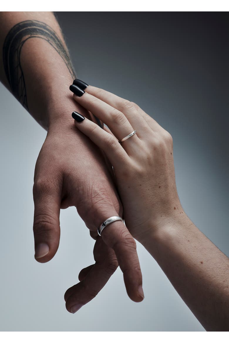 Till Death Thick Sterling Silver Ring, Alternate, color, Silver
