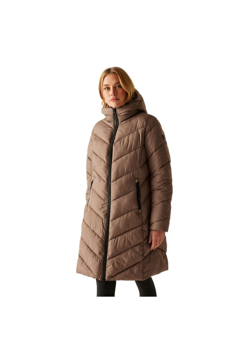 Anita Padded Jacket, Alternate, color, Brown