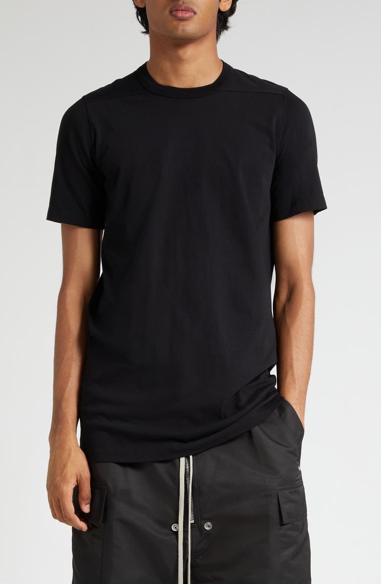 Rick Owens Level T Longline Cotton T-Shirt, Main, color, 