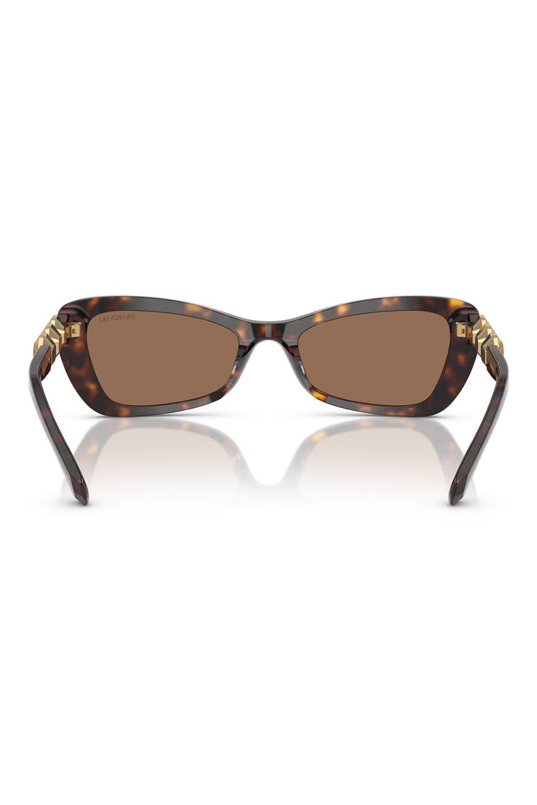 54mm Irregular Sunglasses, Alternate, color, HAVANA