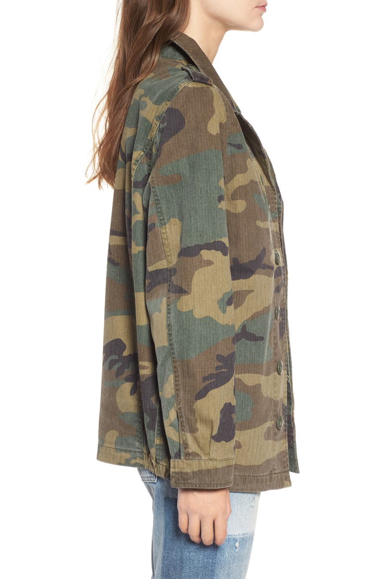 F-2 French Field Coat, Alternate, color, WOODLAND CAMO