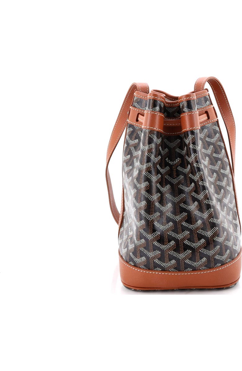 Pre-Owned Goyard Petit Flot Bucket Bag Coated Canvas PM, Alternate, color, Brown