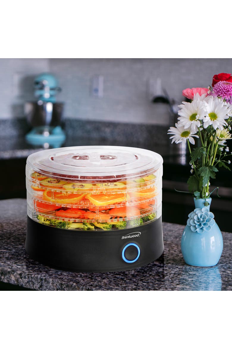 5 Tray Food Dehydrator in Black with Auto Shut Off, Alternate, color, Black