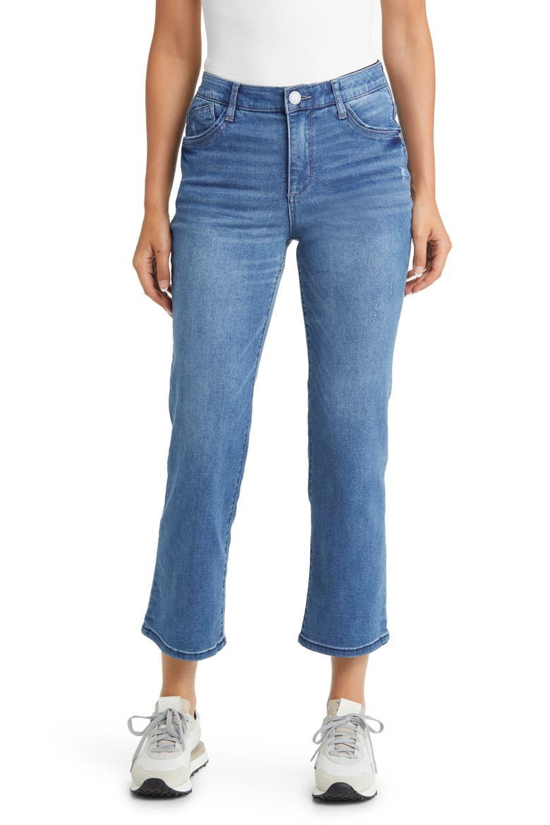'Ab'Solution High Waist Ankle Flare Jeans (Nordstrom Exclusive), Main, color, BLUE VINTAGE