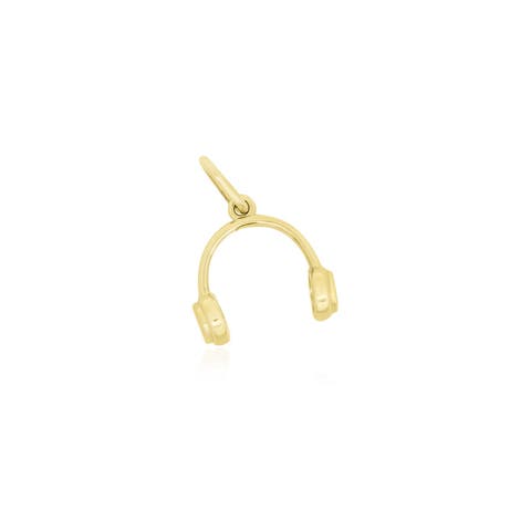 Mini Gold Headphone Charm
