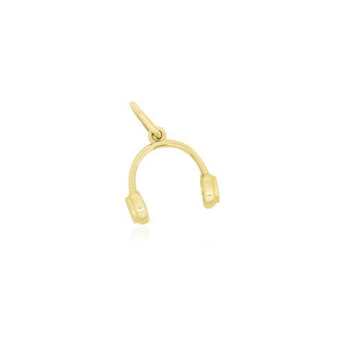 The Lovery Fine Jewelry Mini Gold Headphone Charm