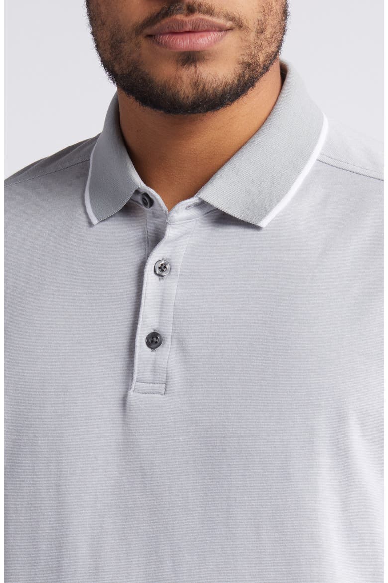 Tech-Smart Performance Polo, Alternate, color, GREY ULTIMATE FEEDERSTRIPE