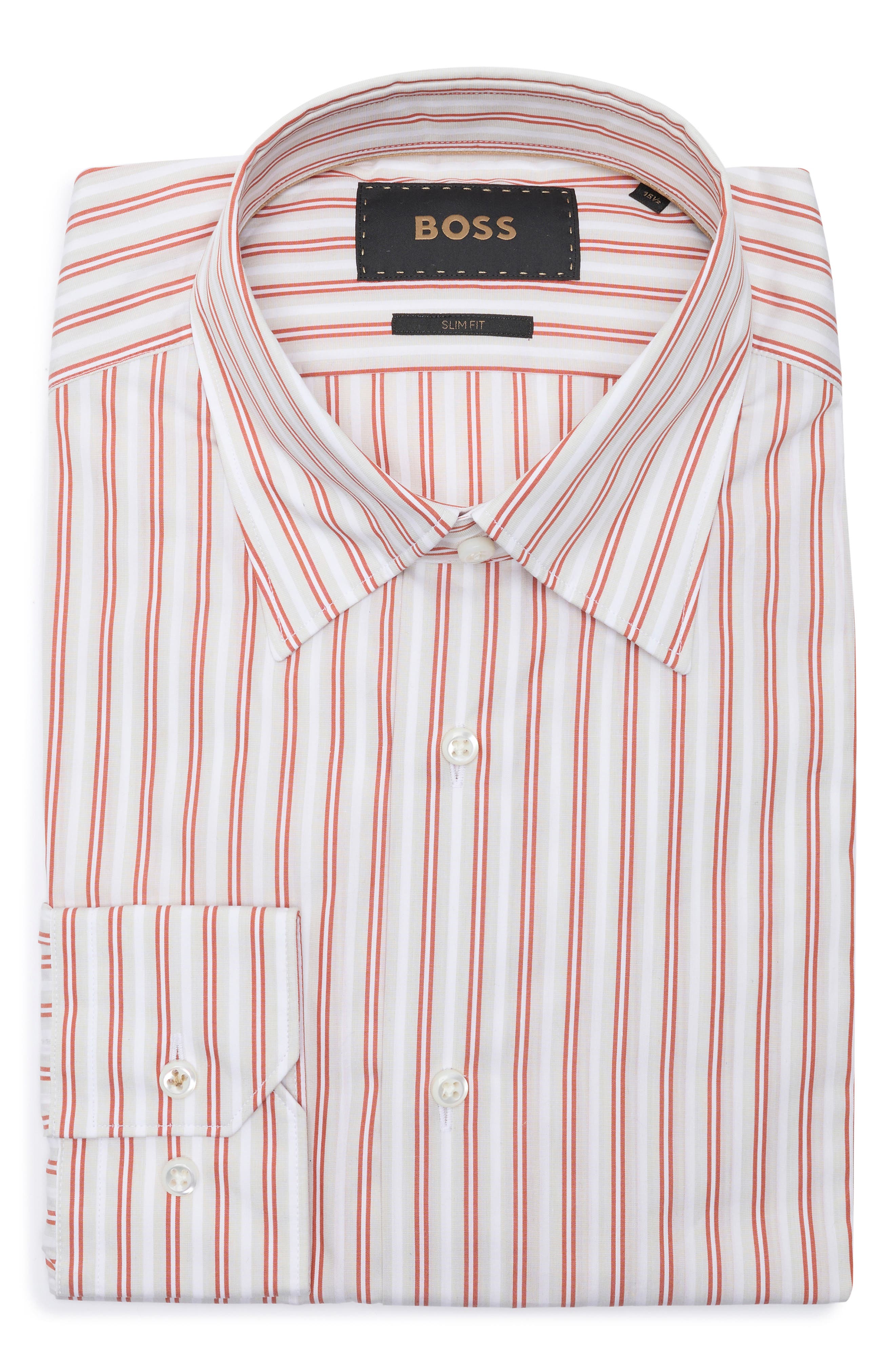 BOSS Hays Slim Fit Cotton Dress Shirt